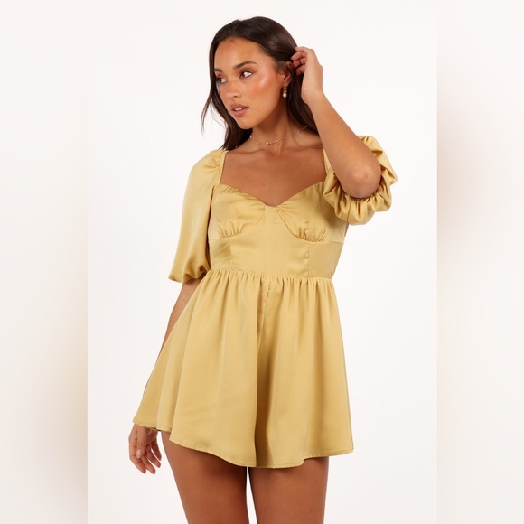 PETAL & PUP BILLIE ROMPER - HONEYSUCKLE YELLOW SIZE 8 B1977 - Picture 2 of 7